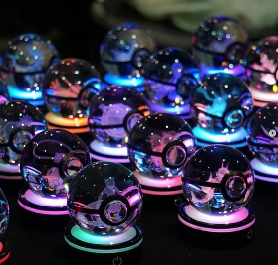 Glowing 3D Pokemon Crystal Ball